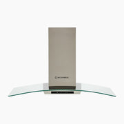 شفاط إيكوماتك جزيرة 90 سم – استانلس كريستال كلير | تاتش وتحكم بالريموت - H9210KGTX