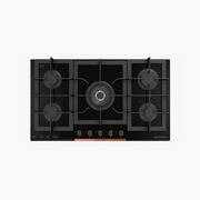 مسطح بلت إن غاز 92 سم كريستال أسود XL – إيكوماتك | 5 شعلات - S937XLC