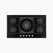 مسطح بلت إن غاز 92 سم كريستال أسود XL – إيكوماتك | 5 شعلات - S987XLC