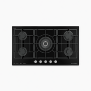 مسطح بلت إن غاز 92 سم كريستال أسود XL – إيكوماتك | 5 شعلات - S997XLC