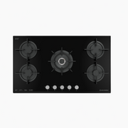 مسطح بلت إن غاز 92 سم كريستال أسود XL – إيكوماتك | 5 شعلات - S947XLRC