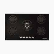 مسطح بلت إن غاز 90 سم كريستال أسود – إيكوماتك | 5 شعلات - S907ALC