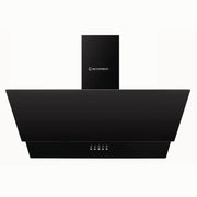 شفاط إيكوماتيك مائل 90 سم – كريستال أسود | 3 سرعات – فلاتر كربون - H9307MRB