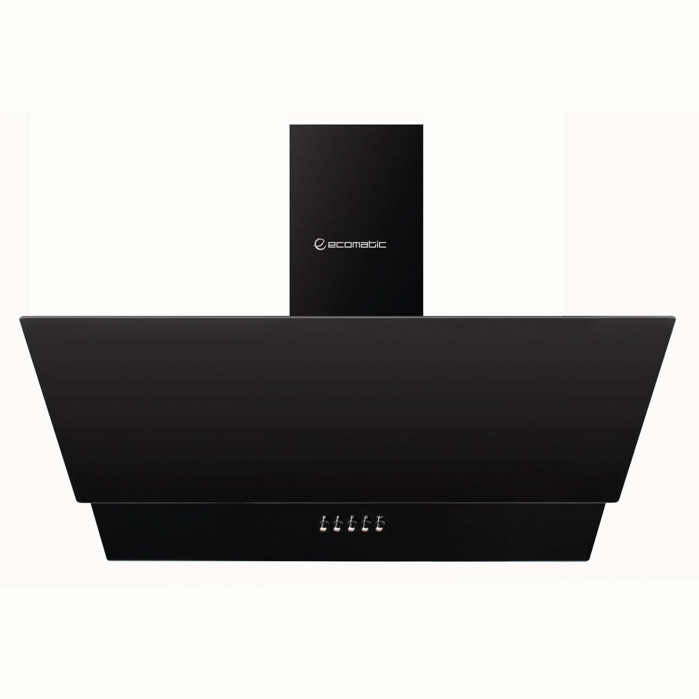 شفاط إيكوماتيك مائل 90 سم – كريستال أسود | 3 سرعات – فلاتر كربون - H9307MRB