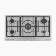 مسطح بلت إن غاز 92 سم ستانلس ستيل | 5 شعلات XL - S993XLC