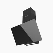 شفاط إيكوماتيك مائل 90 سم – كريستال أسود | 3 سرعات – فلاتر كربون - H96ZB