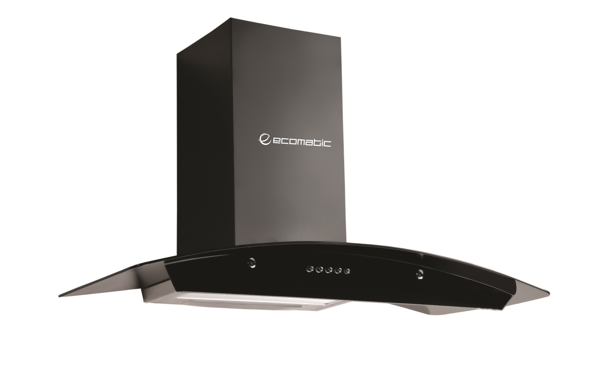 شفاط إيكوماتك 60 سم  كريستال كيرفي أسو - H610GBK