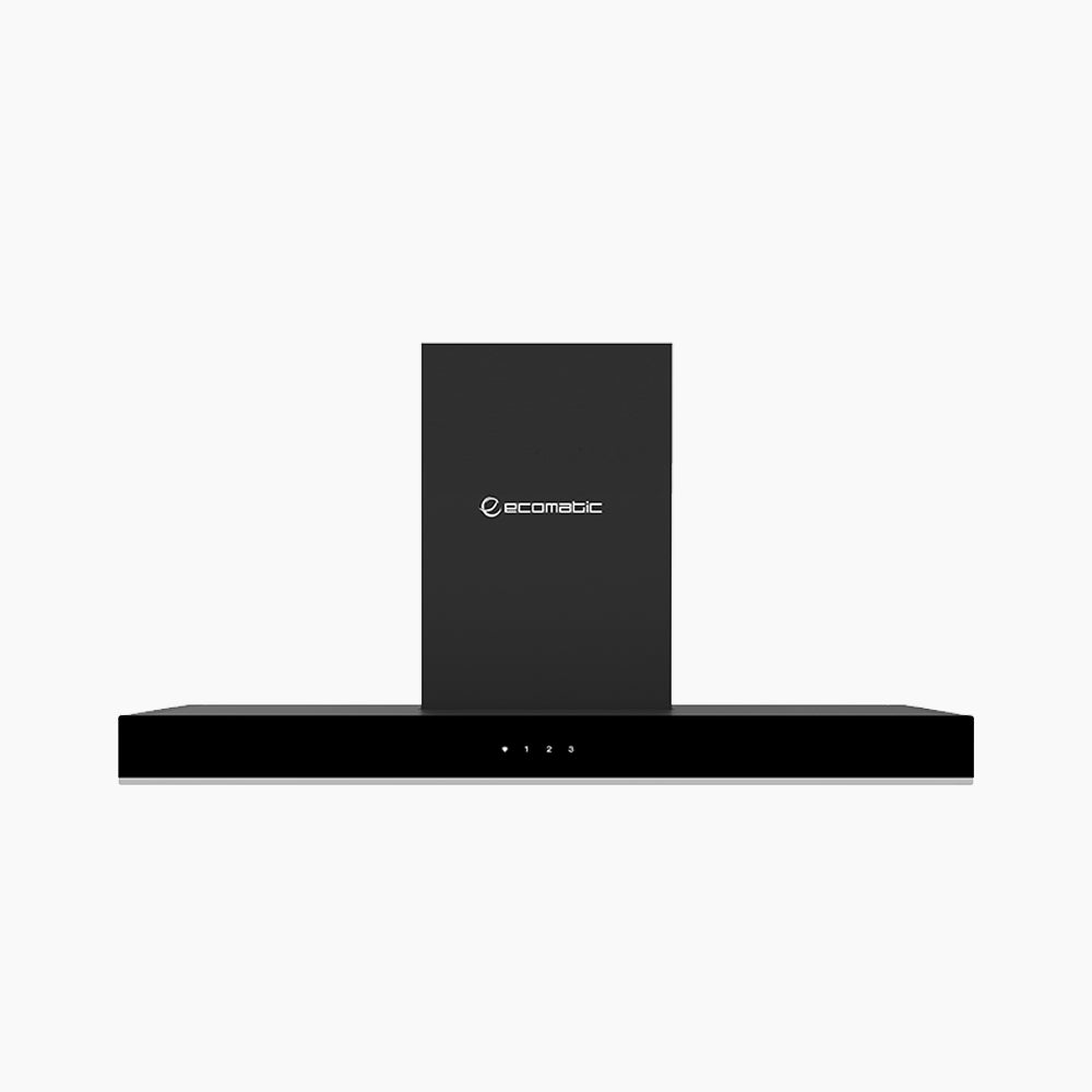 شفاط إيكوماتيك 90 سم | أسود (T) – 3 سرعات – فلاتر كربون – H9310TTBK