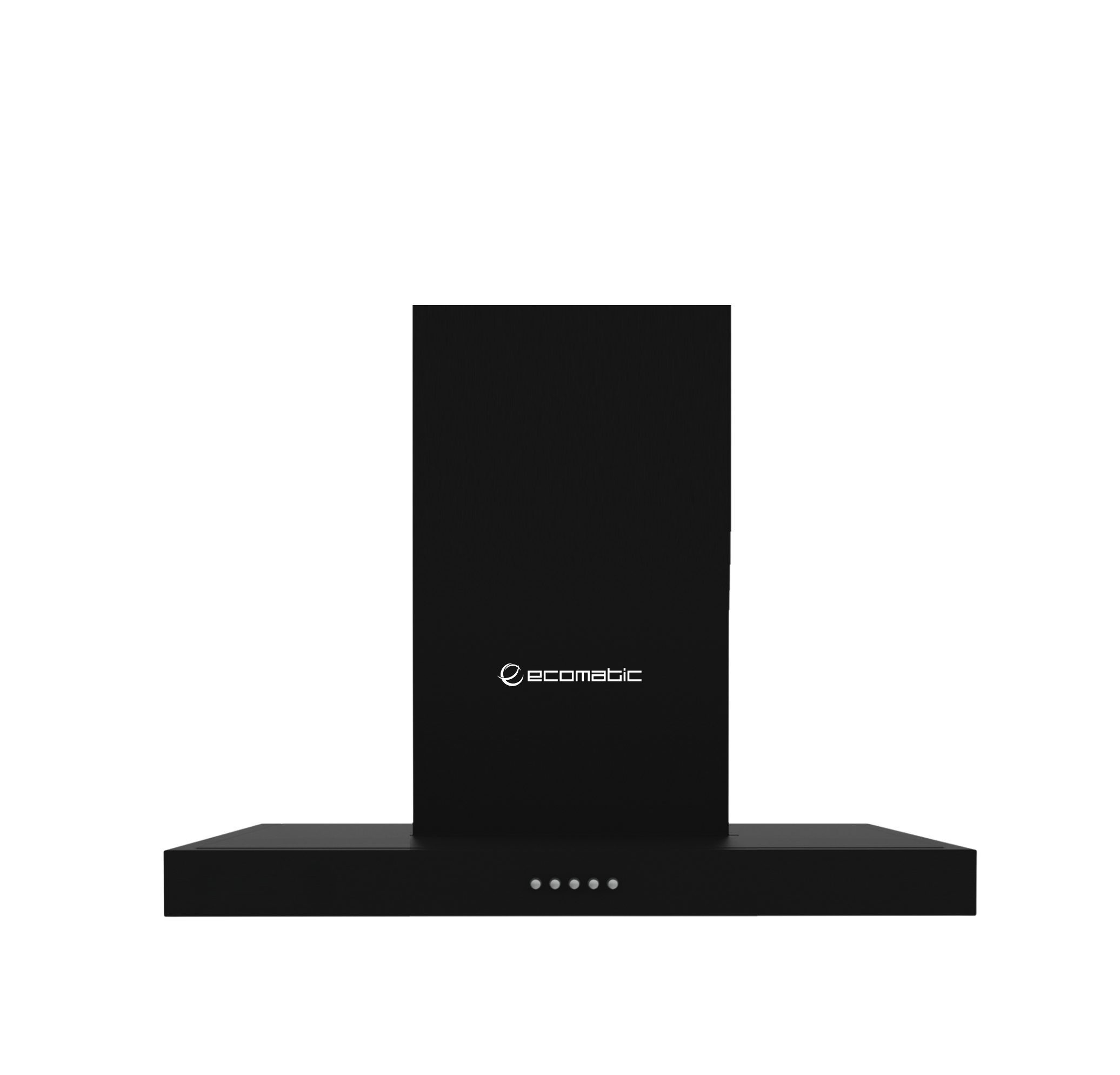 شفاط إيكوماتك 60 سم  لون أسود بتصميم على شكل حرف T - H610TBKB