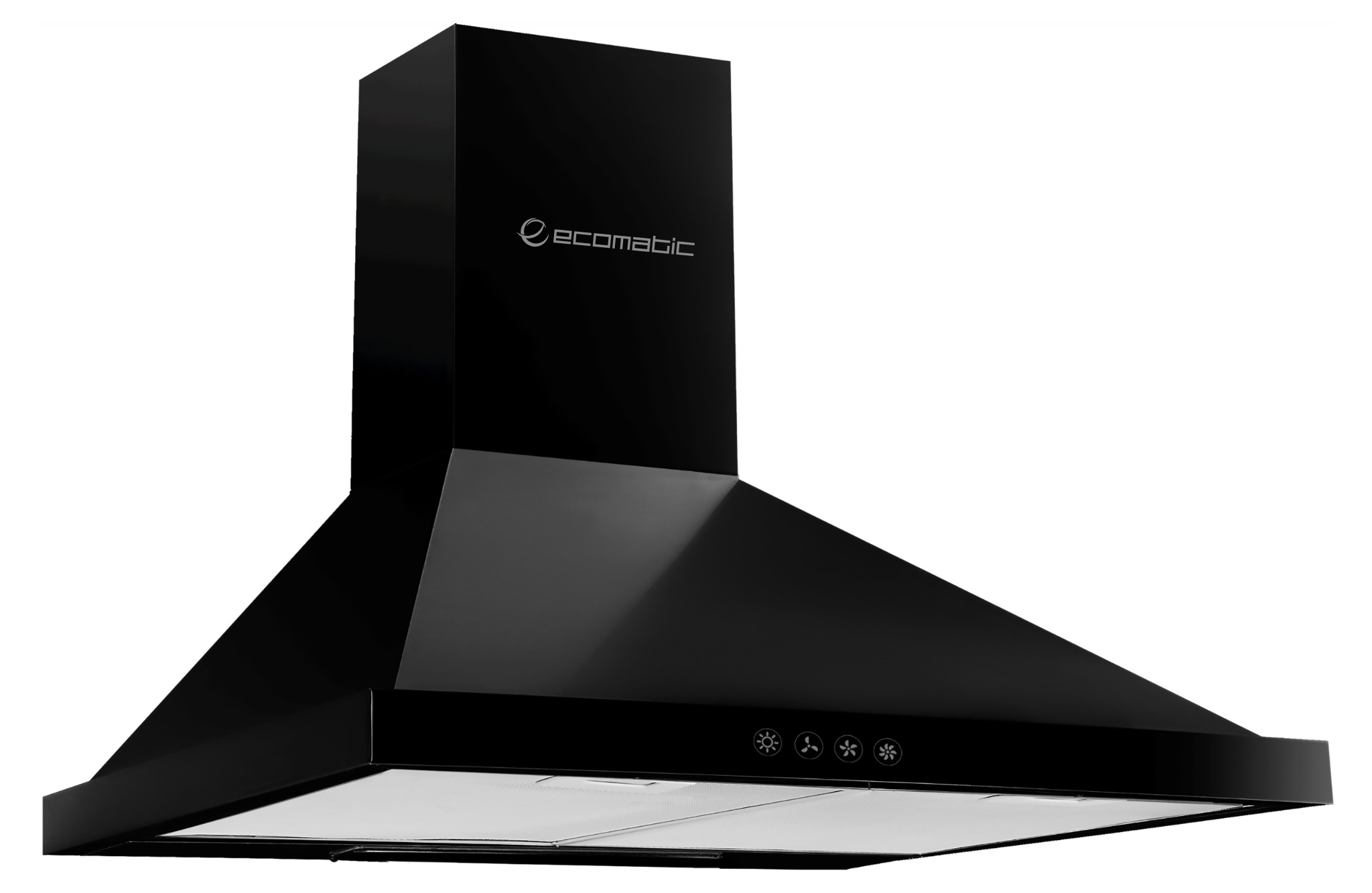 شفاط إيكوماتك 60 سم هرمي  أسود تاتش TOUCH - H610BKD