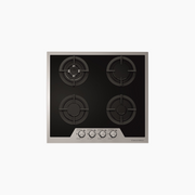 مسطح غاز بلت إن 60 سم – كريستال أسود × ستانلس ستيل – S607IGC