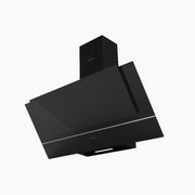 شفاط إيكوماتك جزيرة 90 سم – تصميم مائل كريستال أسود | ديجيتال تاتش وتحكم بالريموت - H9110ZTS