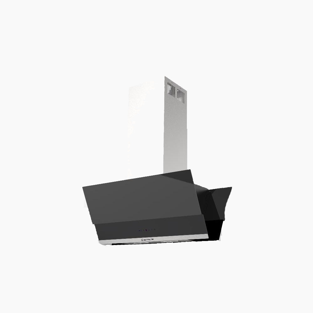 شفاط إيكوماتك جزيرة 90 سم – كريستال أسود | تحكم ريموت وديجيتال تاتش - H9110IMRTX