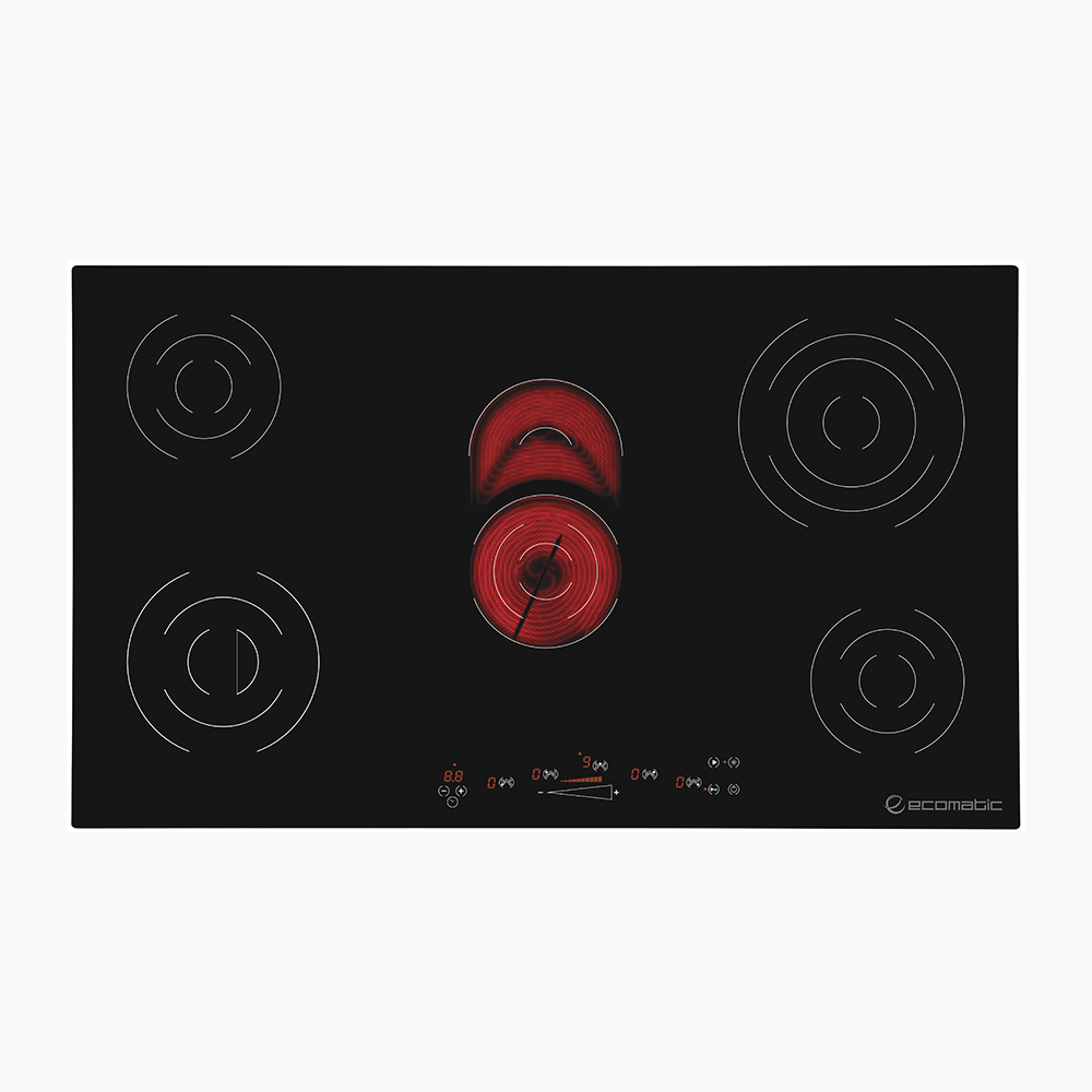مسطح كهرباء فيترو سيراميك بلت إن 90 سم – ديجيتال باللمس – 5 عيون – موديل V901T