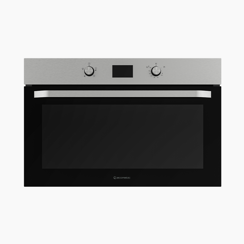 فرن بلت إن غاز 90 سم كريستال أسود ديجيتال تاتش – إيكوماتك | شواية غاز - G9504TDX