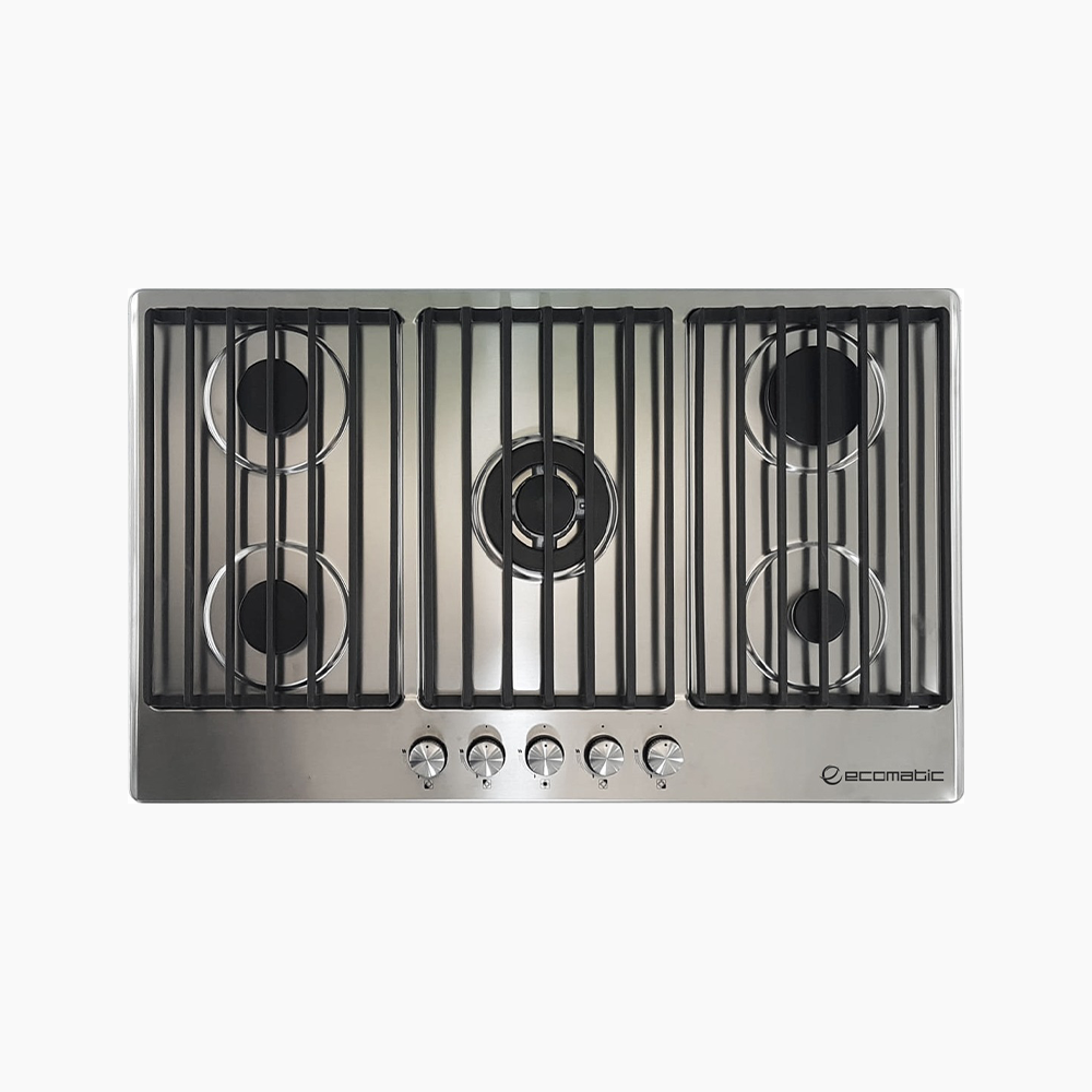 مسطح بلت إن غاز 90 سم ستانلس ستيل | 5 شعلات - S9003C