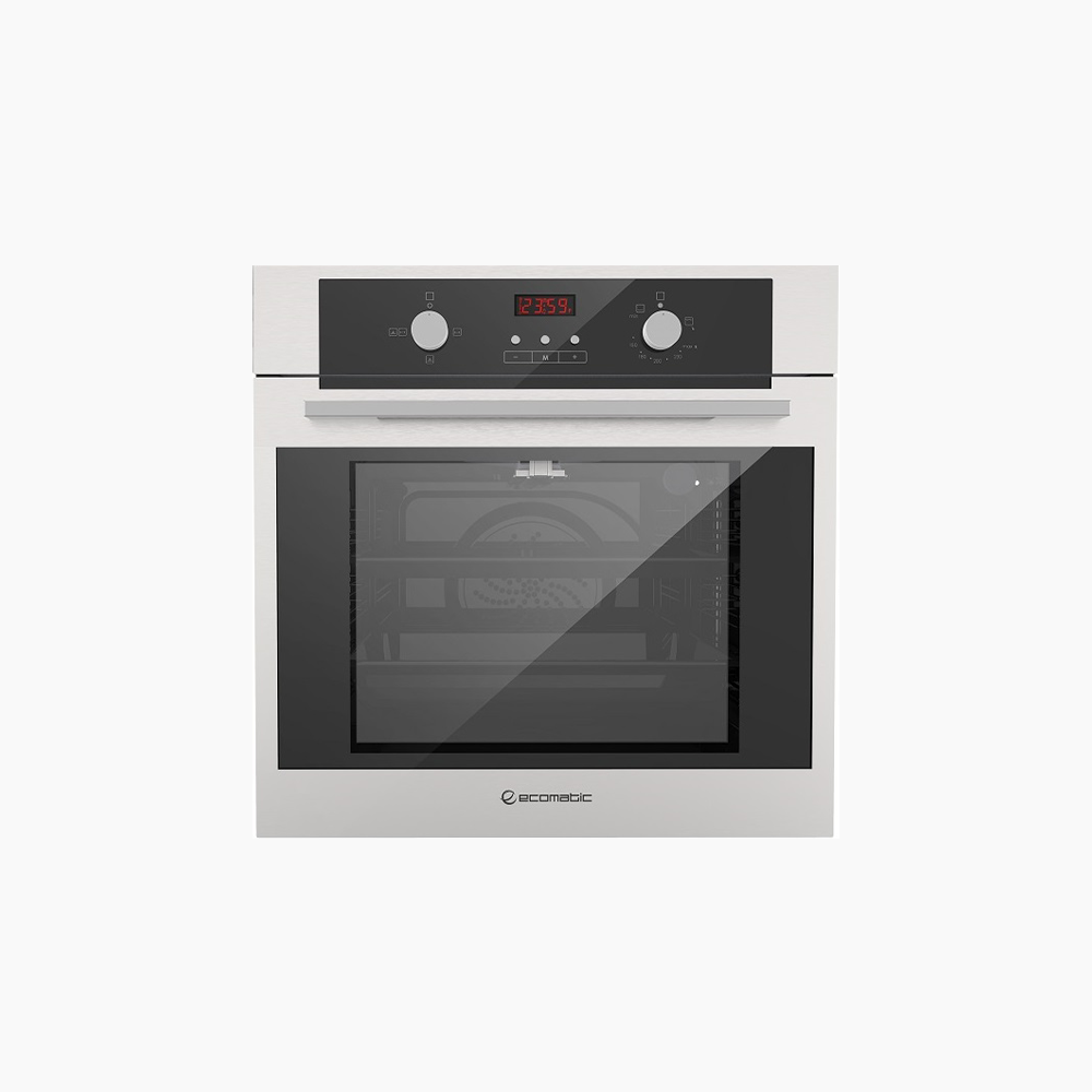فرن بلت إن غاز 60 سم إستانلس بلوحة تحكم كريستال ديجيتال – إيكوماتك | شواية غاز - G6424TDX