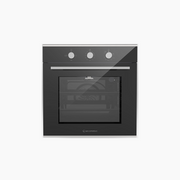 فرن غاز 60 سم كريستال أسود + إستانلس – إيكوماتك | شواية غاز - G6444GT