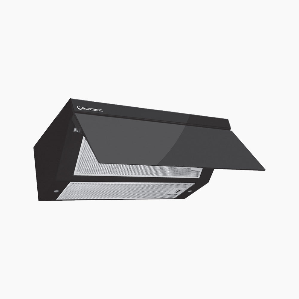 Ecomatic 60 cm Decorative Hood Black Crystal – Italian Motor – Easy to