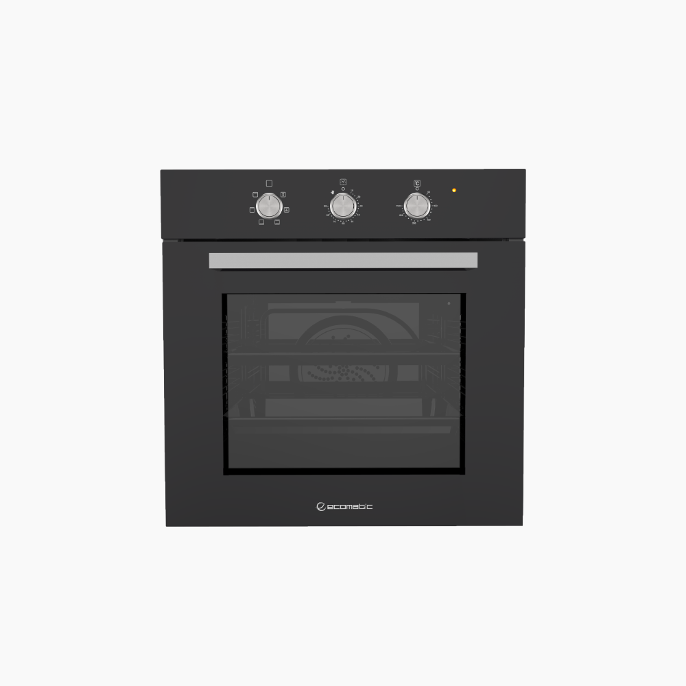 فرن بلت إن كهرباء 60 سم كريستال أسود – إيكوماتك | 6 وظائف - E6406GP
