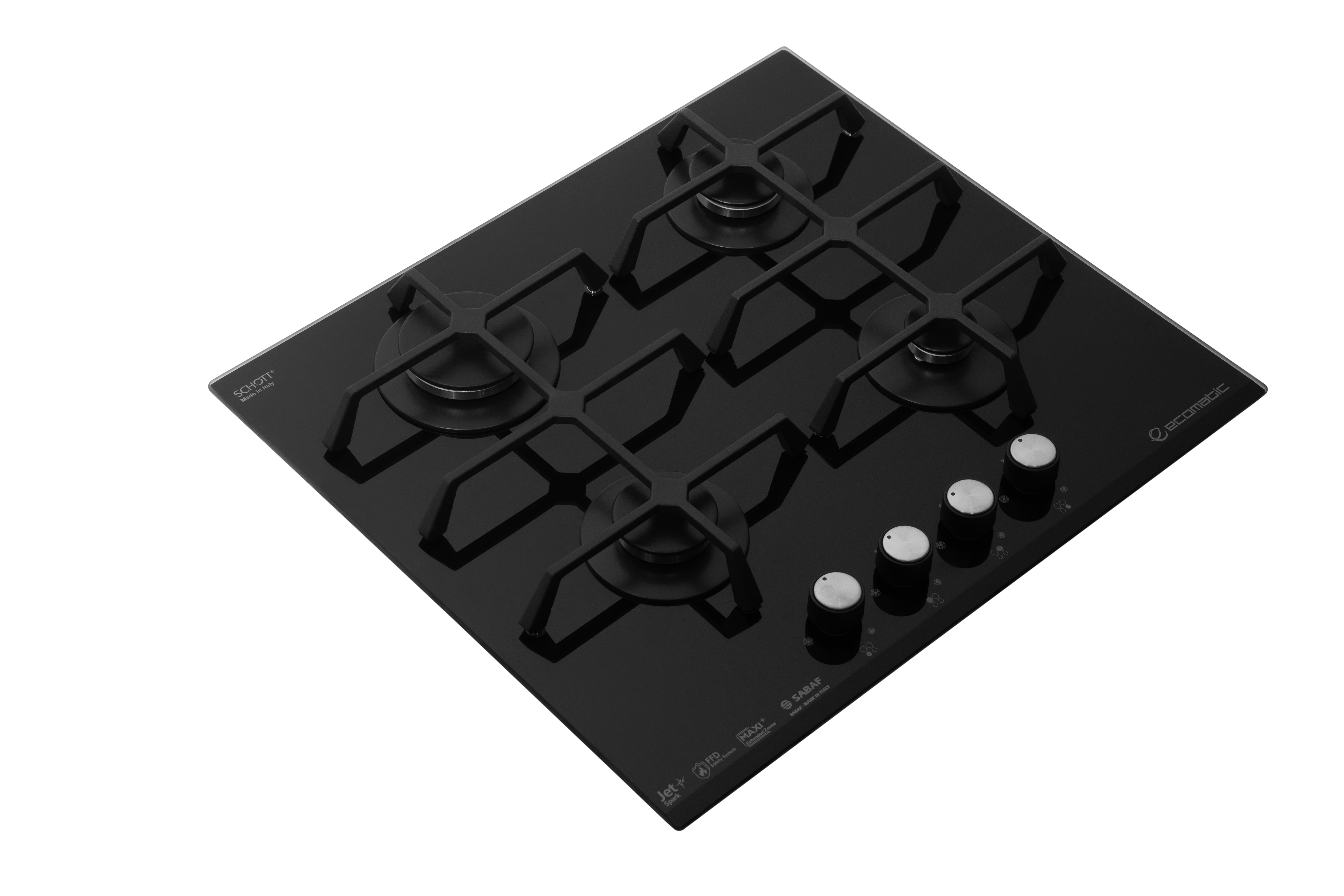 مسطح غاز بلت إن 60 سم – كريستال أسود – S657C Spider